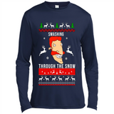 Nigel Thornberry Smashing through the snow Christmas sweatshirt PINGPONG