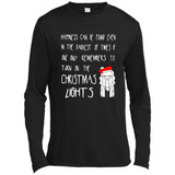 Christmas Ugly Sweater Christmas Lights - Canvas Long Sleeve T-Shirt