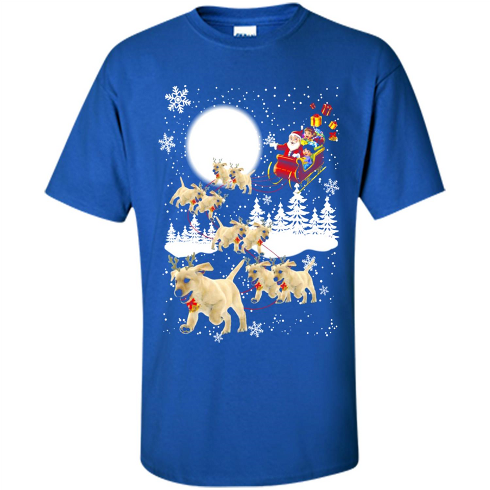 Christmas Santa Golden Retriever Sleigh For Labrador Retriever