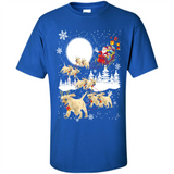Christmas Santa Golden Retriever Sleigh For Labrador Retriever