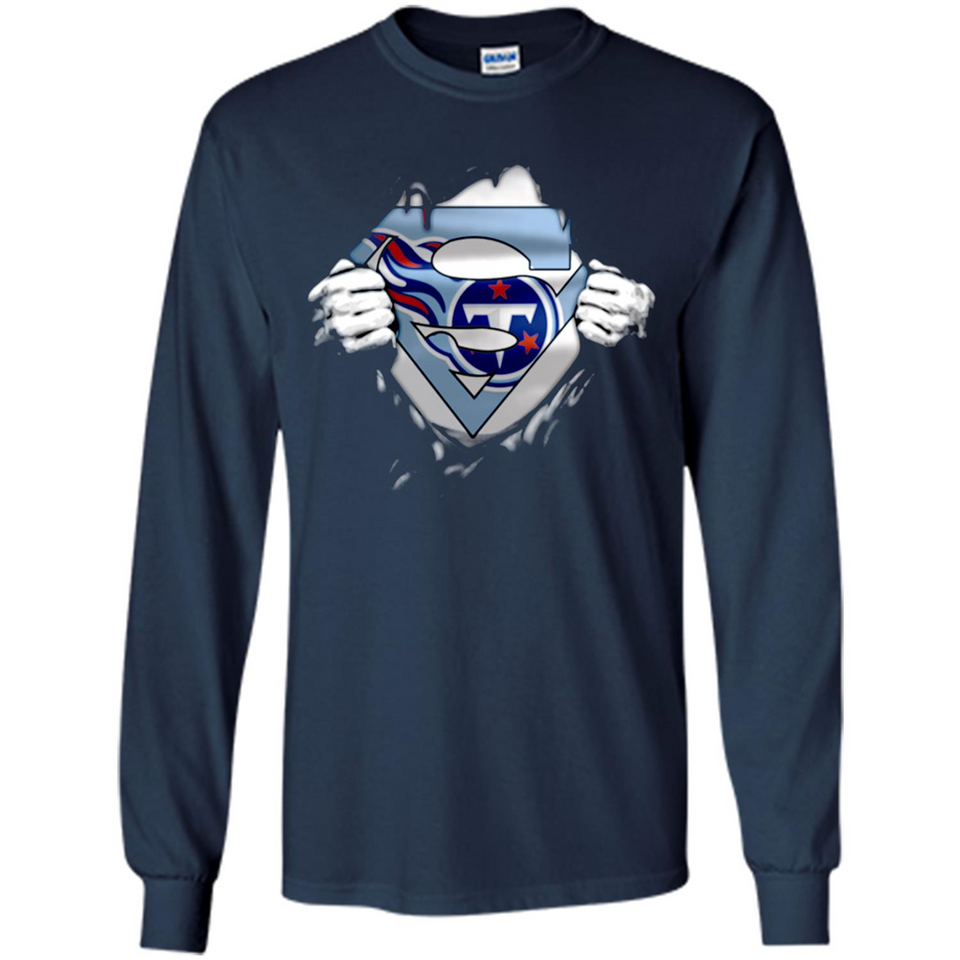 Tennessee Titans And Superman Fans - Long Sleeve T-Shirt