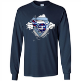 Tennessee Titans And Superman Fans - Long Sleeve T-Shirt