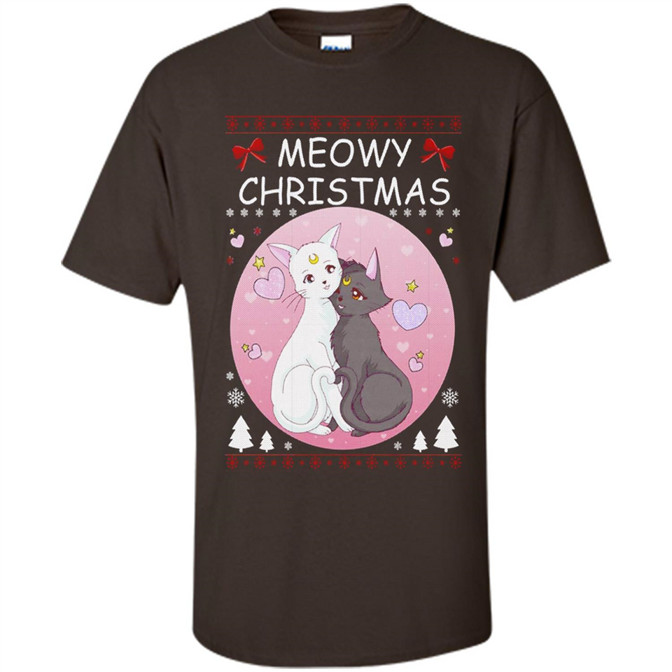 Sailor Moon Yin Yang Cat Love Ugly Christmas Sweater - Shirt
