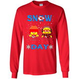 Snow Day Shirt For Kansas City Chiefs Vs Minion Fans Cotton pingpong