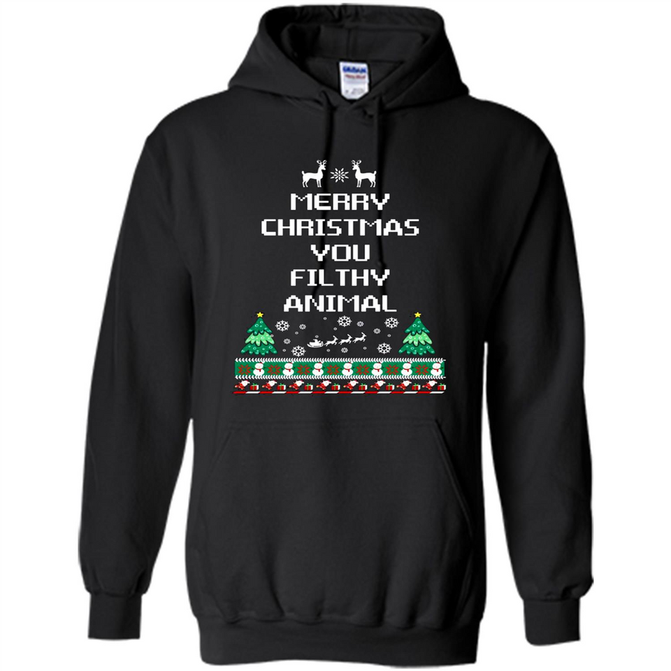 Merry Christmas You Filthy Animal Sweatshirt PINGPONG