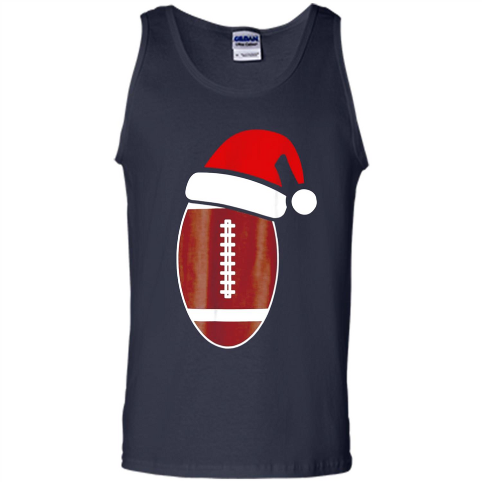 Christmas Football Shirt - Football Santa Hat Christmas