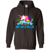 Unicorns are born in November Birthday Rainbow Gift Ladies Custom