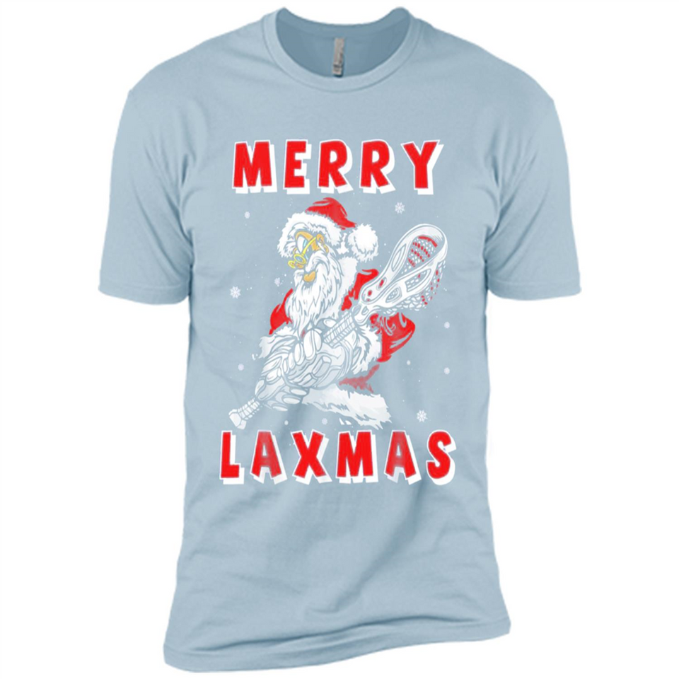 Lacrosse Merry Laxmas Santa - Premium Short Sleeve T-Shirt