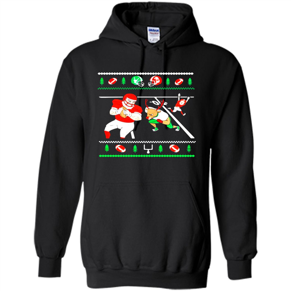 Santa vs Deer Football Ugly Christmas PINGPONG
