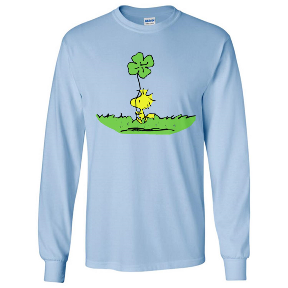 Snoopy Woodstock Shamrock - Long Sleeve T-Shirt