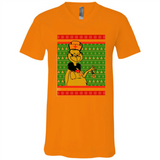 Grinch Nurse Ugly Christmas Sporty T-Shirt PINGPONG - Canvas Unisex V-Neck
