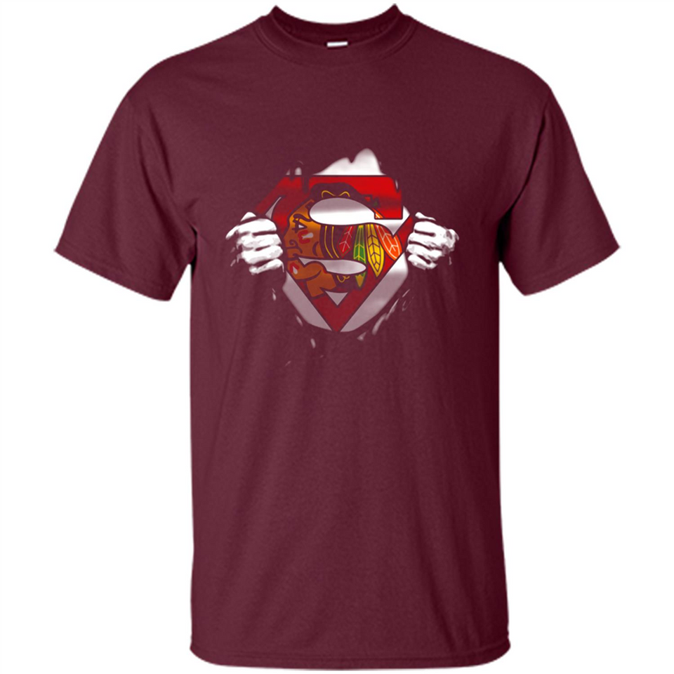 Chicago Blackhawks And Superman Fans - Shirt