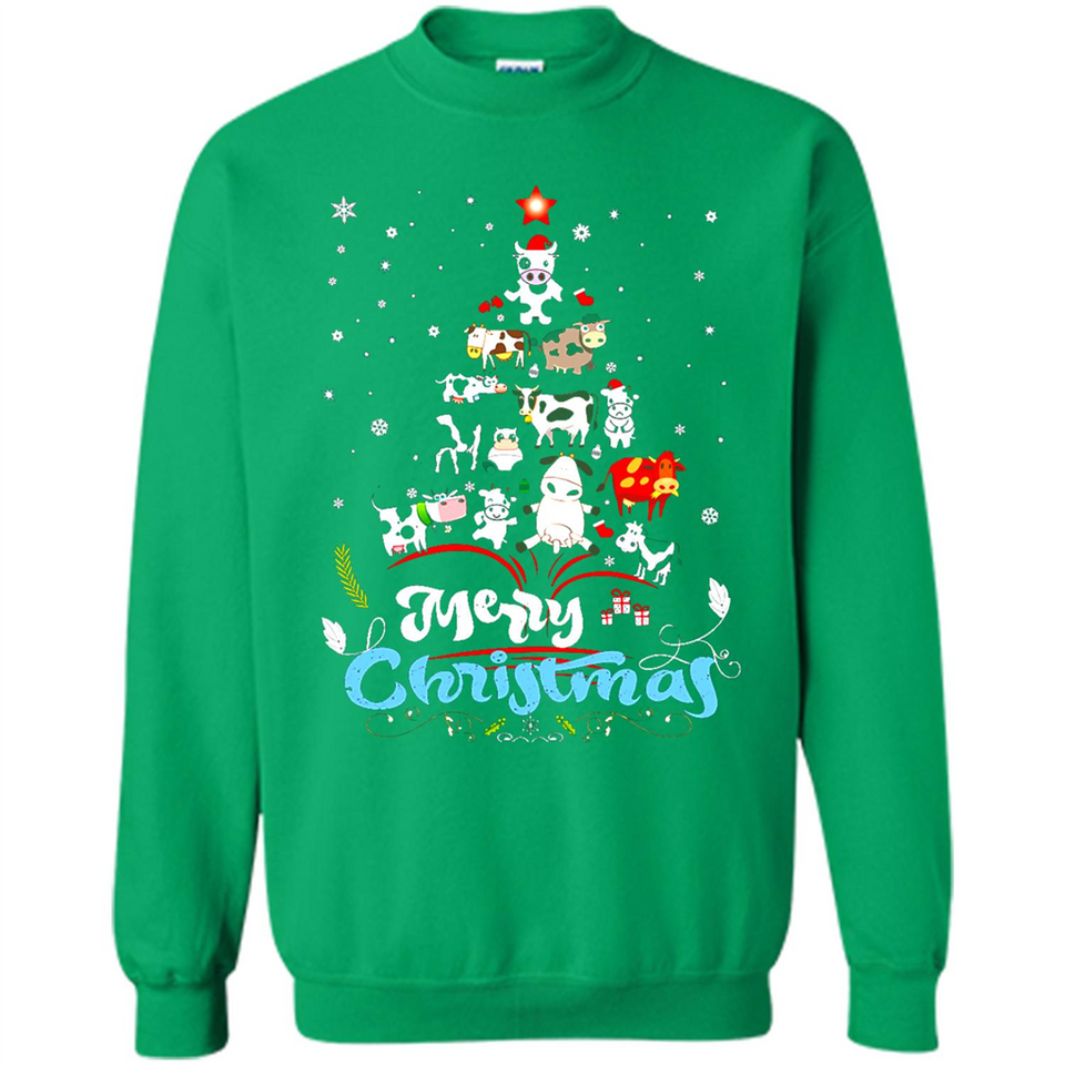Christmas Ugly Sweater Animal Tree Pine Merry Christmas - Sweatshirt