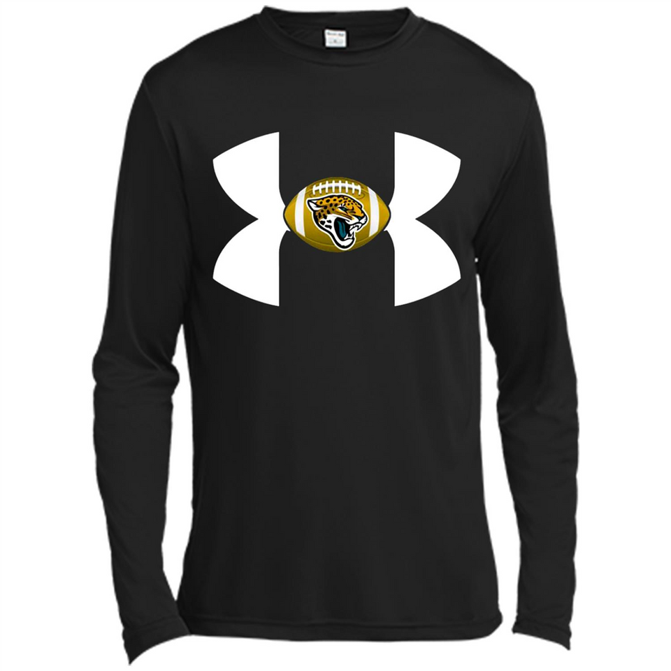 Jacksonville Jaguars Under Armour Logo - Canvas Long Sleeve T-Shirt