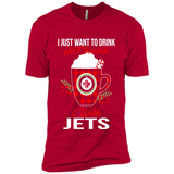I Just Want To Drink Hot Chocolate & Watch Winnipeg Jets Ugly Christmas Sweater PINGPONG