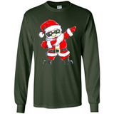Christmas shirt Dabbing Santa Claus Xmas Gift - Long Sleeve T-Shirt