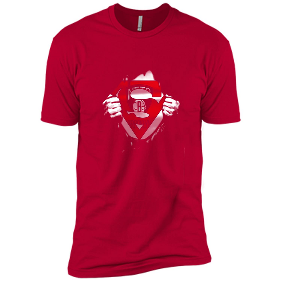 Brooklyn Nets And Superman Fans - Premium Short Sleeve T-Shirt