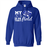 Notre Dame Fighting Irish Football My Heart is on that Field - Hoodie