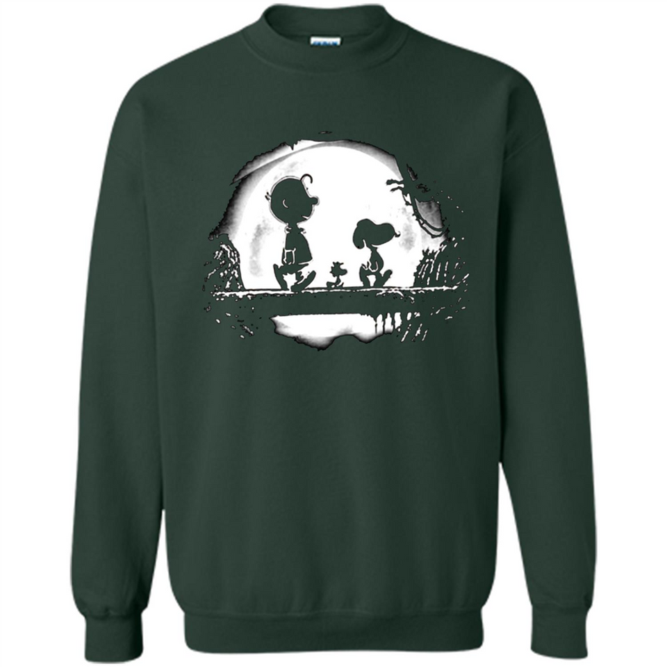 Snoopy The Peanuts Walking To The Moon