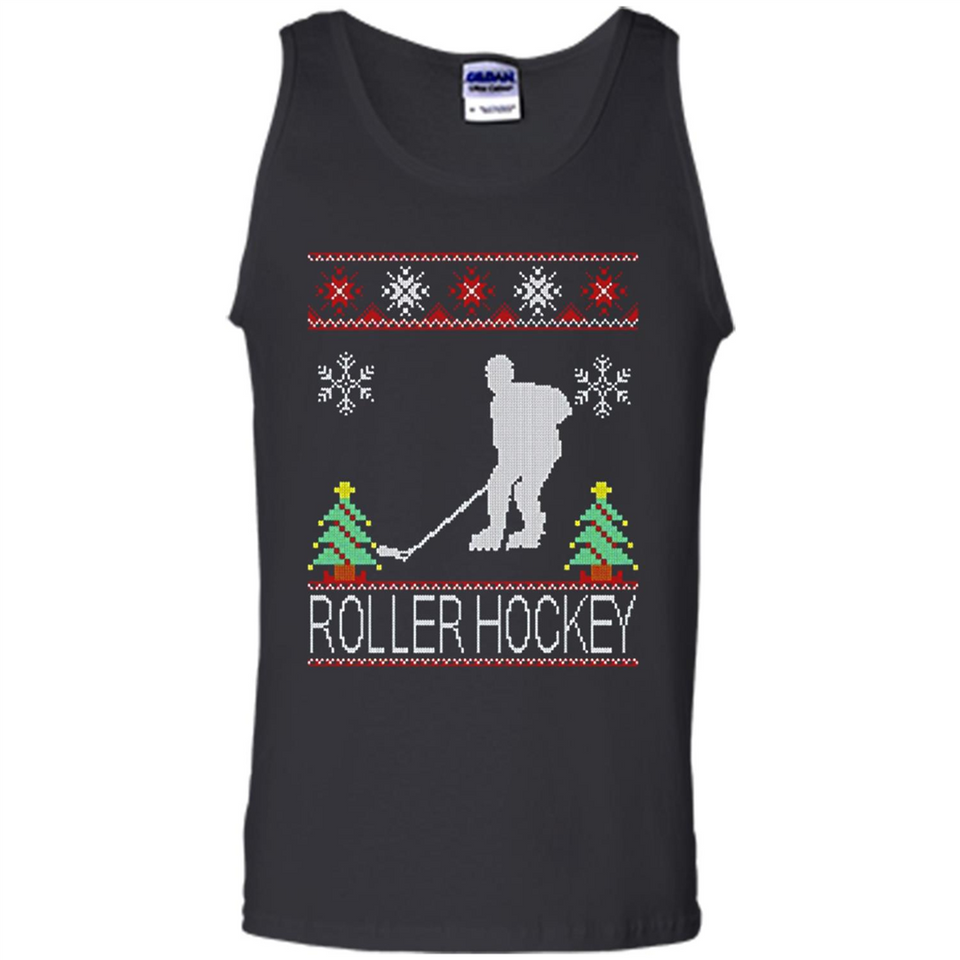 roller hockey Christmas ugly