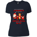 Never Underestimate A May Woman Watches Hallmark Movies Sweatshirt PINGPONG