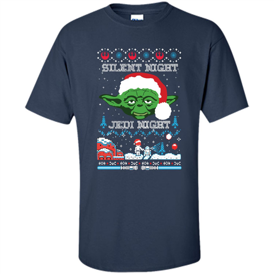 YODA SILENT NIGHT JEDI NIGHT CHRISTMAS UGLY SWEATER