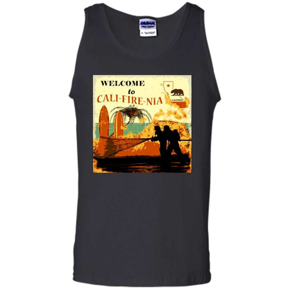 Paradise California Camp Fire Youth T-Shirt PINGPONG - Tank Top