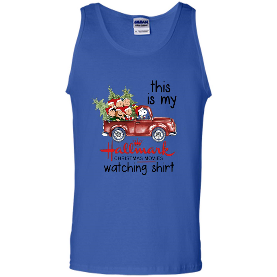 Snoopy This Is My Hallmark Christmas Movies Watching T-Shirt - Tank Top