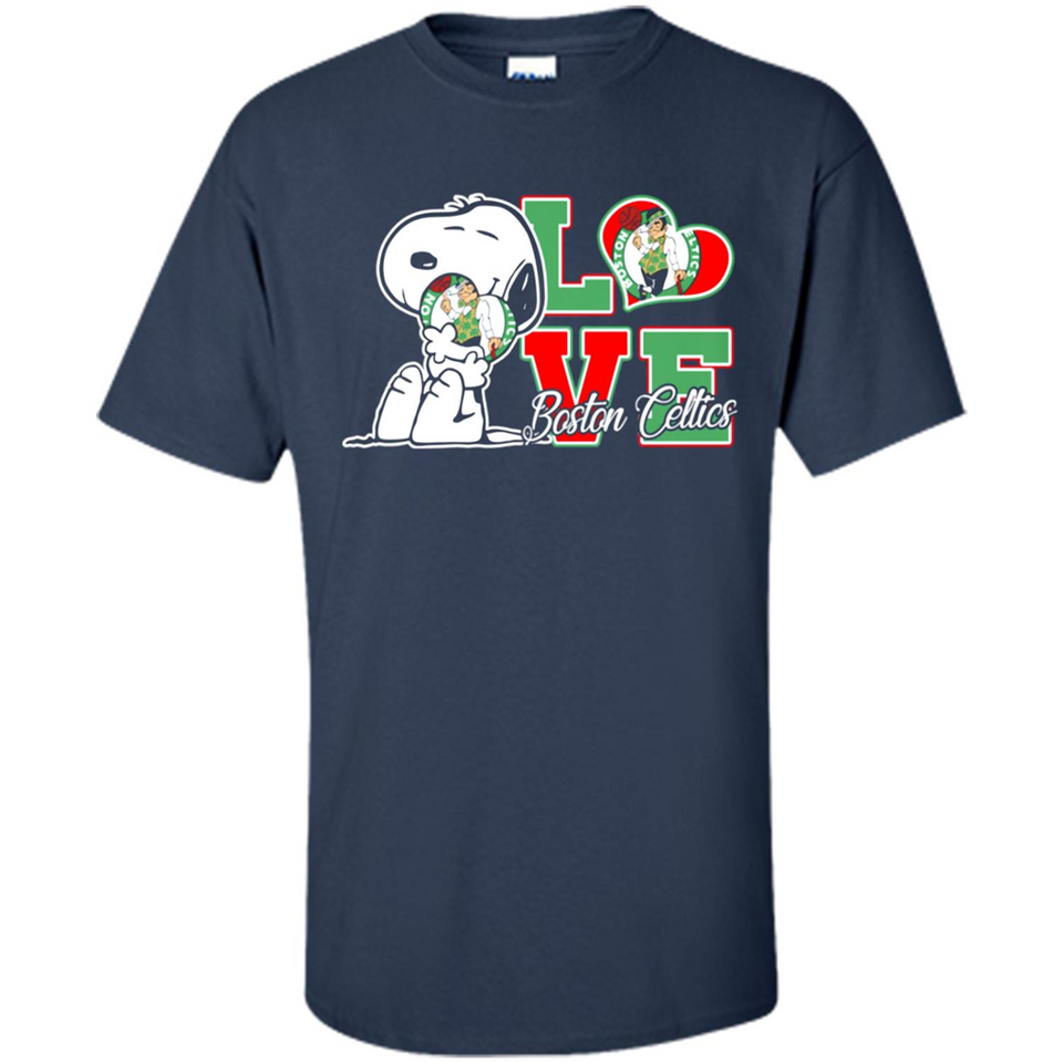 Snoopy loves NBA Boston Celtics - Shirt