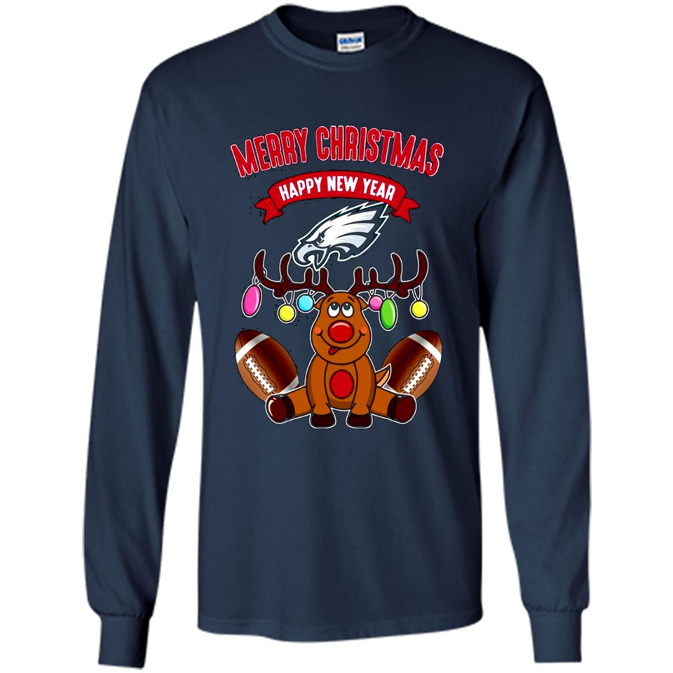 Philadelphia Eagles NFL Reindeer Funny Merry Christmas And Happy New Year