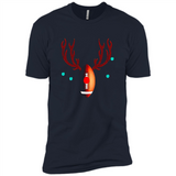 Football Christmas Shirt Reindeer Christmas Football Funny - Premium Short Sleeve T-Shirt