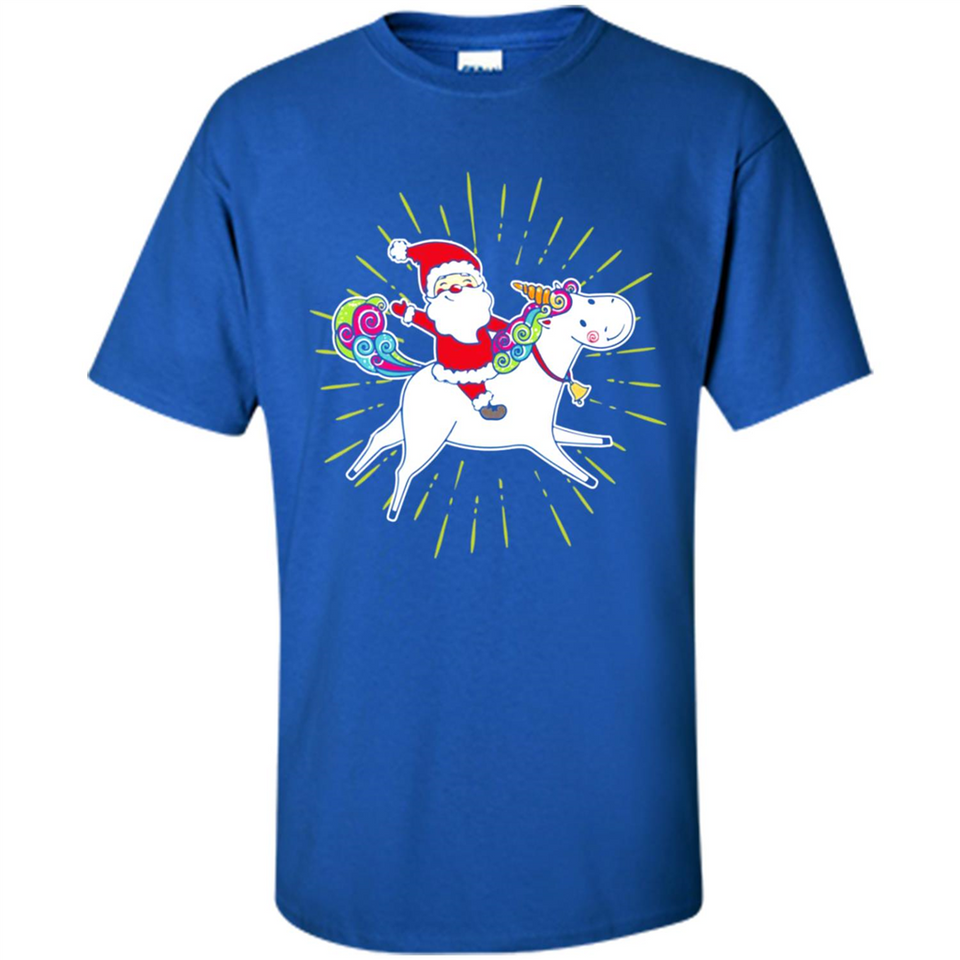 Unicorn And Santa Christmas - Shirt