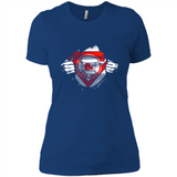Boston Red Sox And Superman Fans - Ladies' Boyfriend T-Shirt