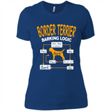 Border Terrier Barking Logic - Ladies' Boyfriend T-Shirt