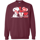 Snoopy loves NBA Atlanta Hawks - Sweatshirt