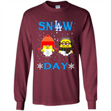 Snow Day Shirt For Los Angeles Dodgers Vs Minion Fans pingpong