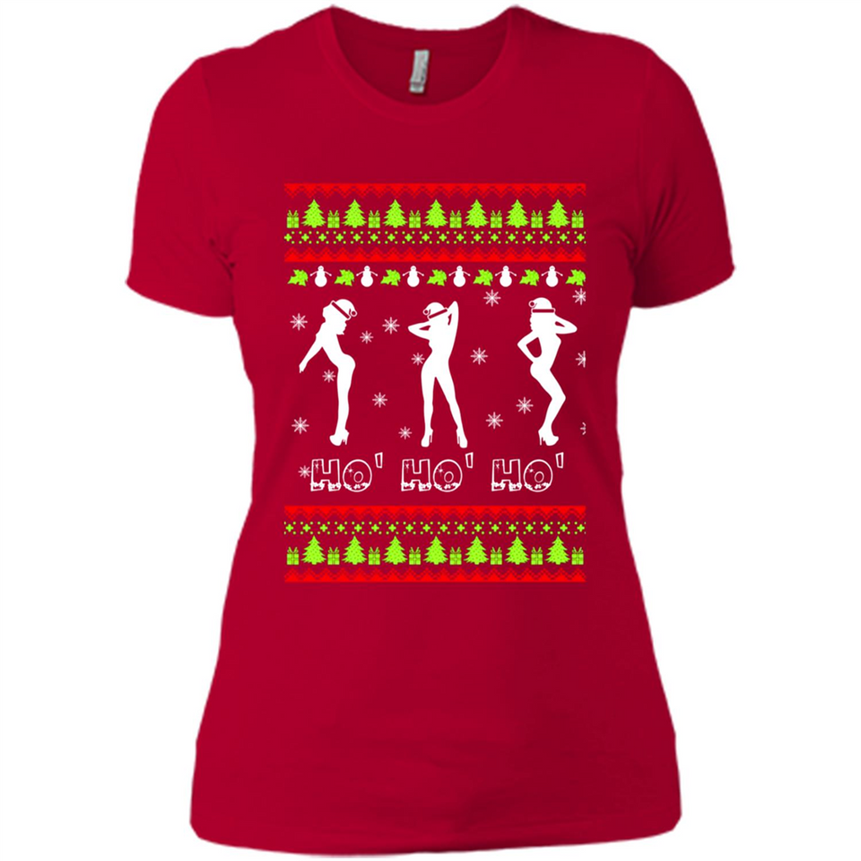 Ho Ho Ho Santa's Helpers Christmas - Ladies' Boyfriend T-Shirt