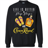 LIFE IS BETTER IN FLIP FLOPS WITH CROWN ROYAL