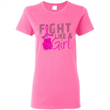 Fight Like A Girl Breast Cancer Awareness - Ladies Short-Sleeve