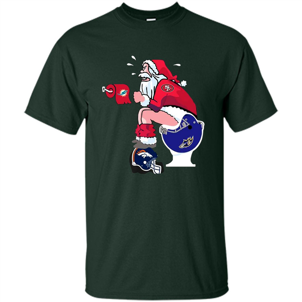 San Francisco 49ers Santa Claus Toilet
