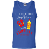 LIFE IS BETTER IN FLIP FLOPS WITH FIREBALL WHISKEY