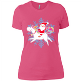 Unicorn And Santa Christmas 1 - Ladies' Boyfriend T-Shirt