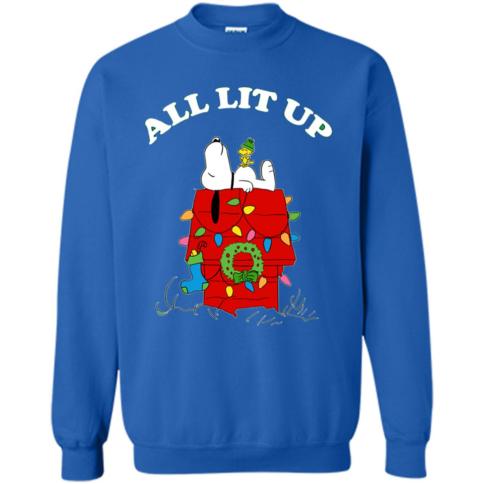 Peanuts By Schulz Snoopy Young Men_s Christmas - Sweatshirt
