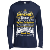 I'm A November Woman-Queen November - Canvas Long Sleeve T-Shirt