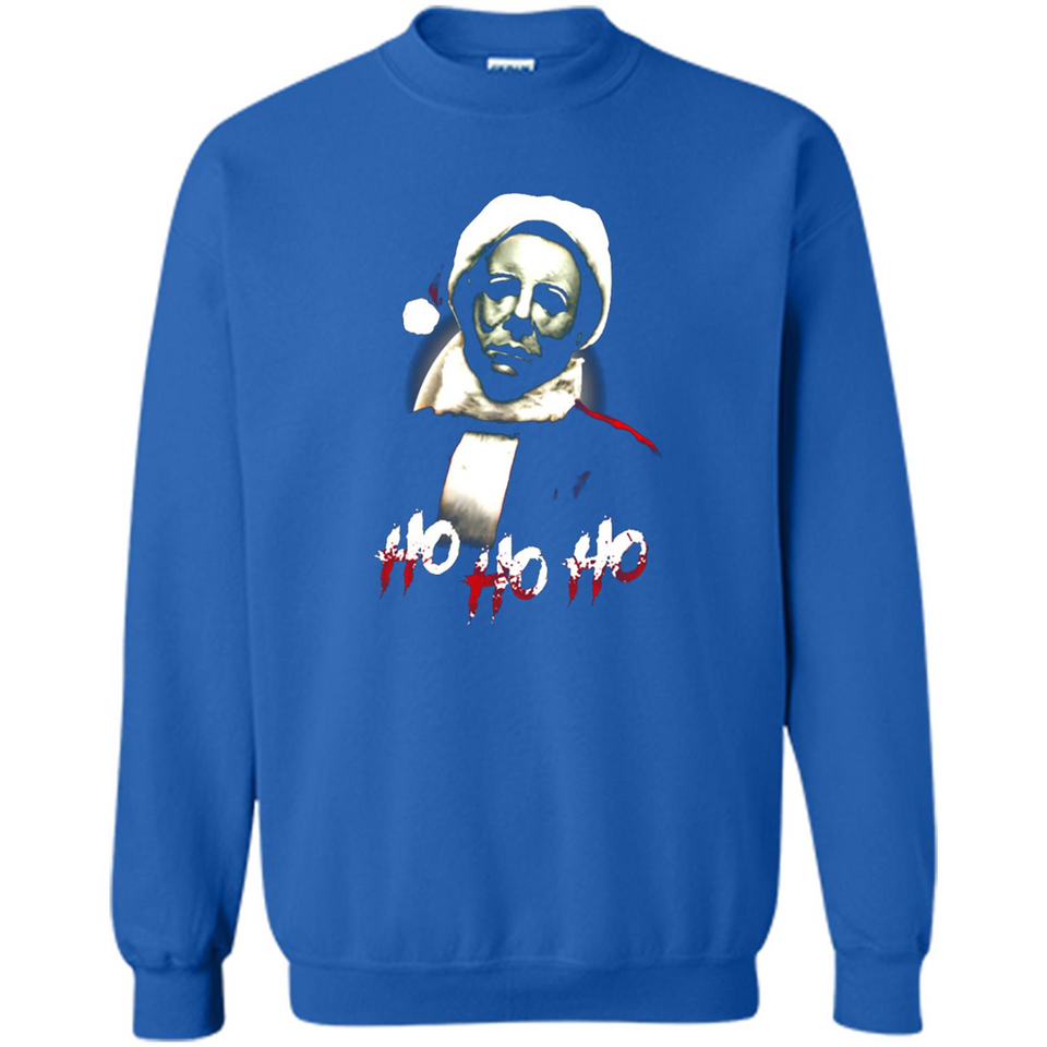 Santa Michael Myers Ho Ho Ho Merry Christmas Sweatshirt - Sweatshirt