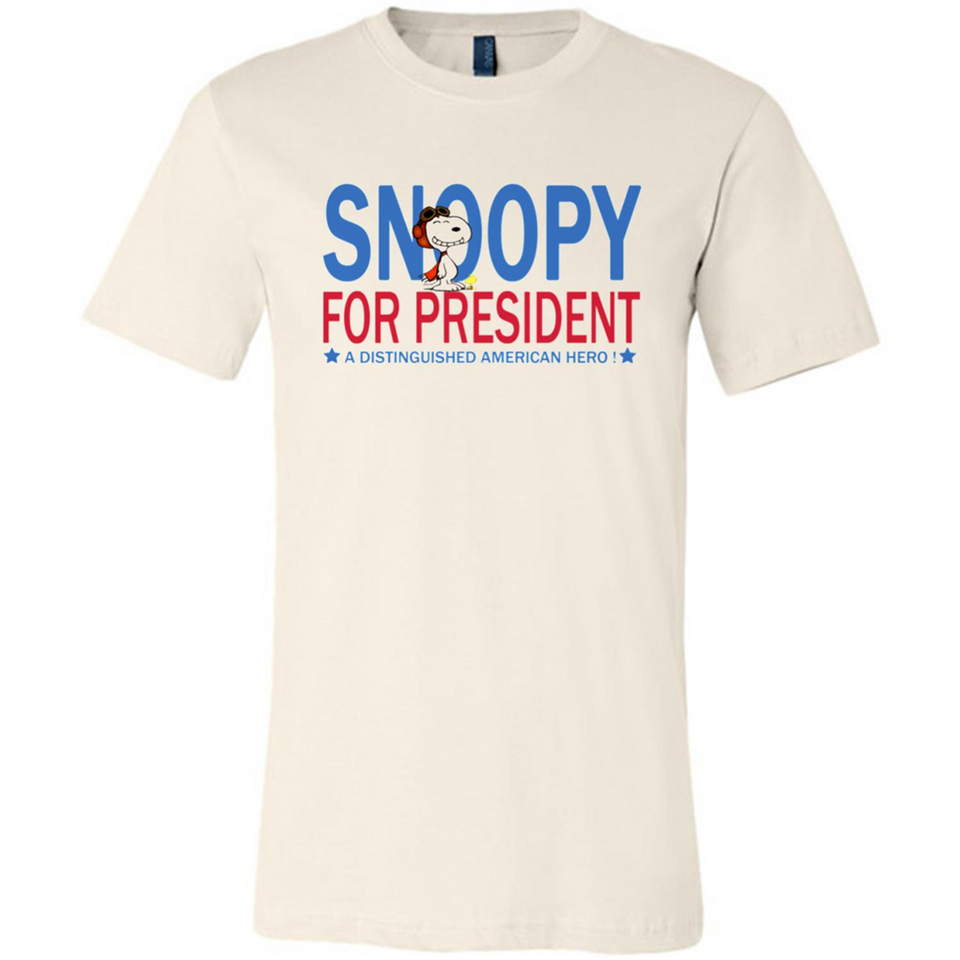 Snoopy for President - Canvas Unisex T-Shirt