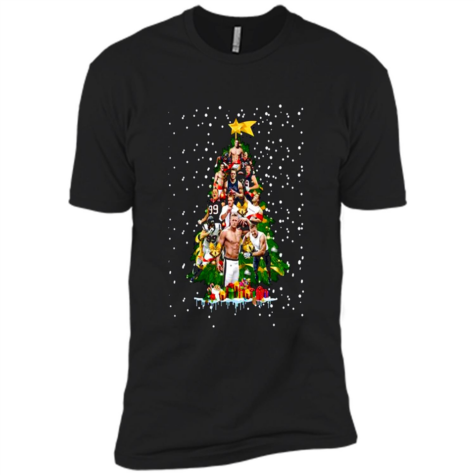 J.J. Watt Christmas Tree ugly sweater PINGPONG