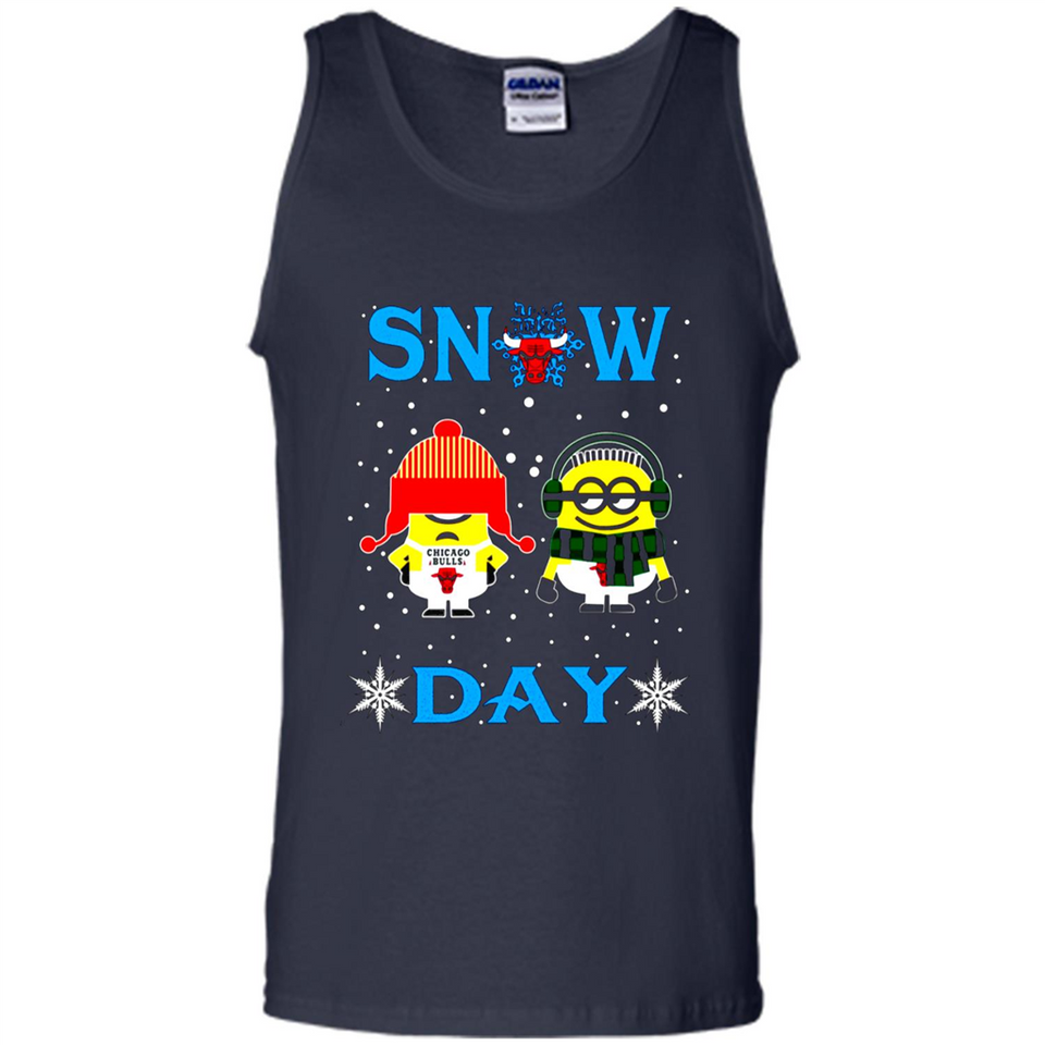 Snow Day Shirt For Chicago Bulls Vs Minion Fans pingpong
