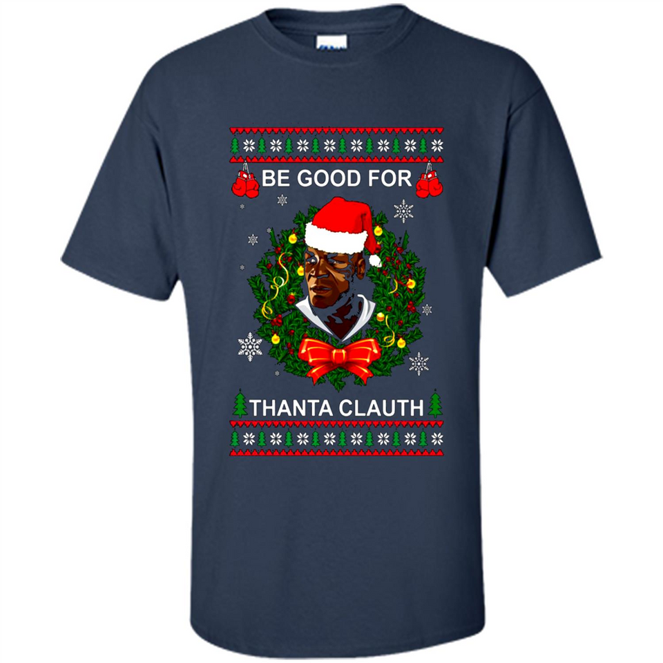 Mike Tyson Thanta Clauth Santa Claus Christmas sweater PINGPONG