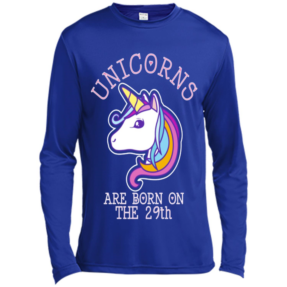 Unicorns Birthday T-shirt Born On The 29th Unicorn Magical
